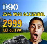 Nikon D90 cu 25% mai ieftin! Promotie de vacanta!