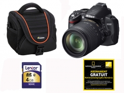 D3000 Kit + Geanta + Card + Abonament National Geographic