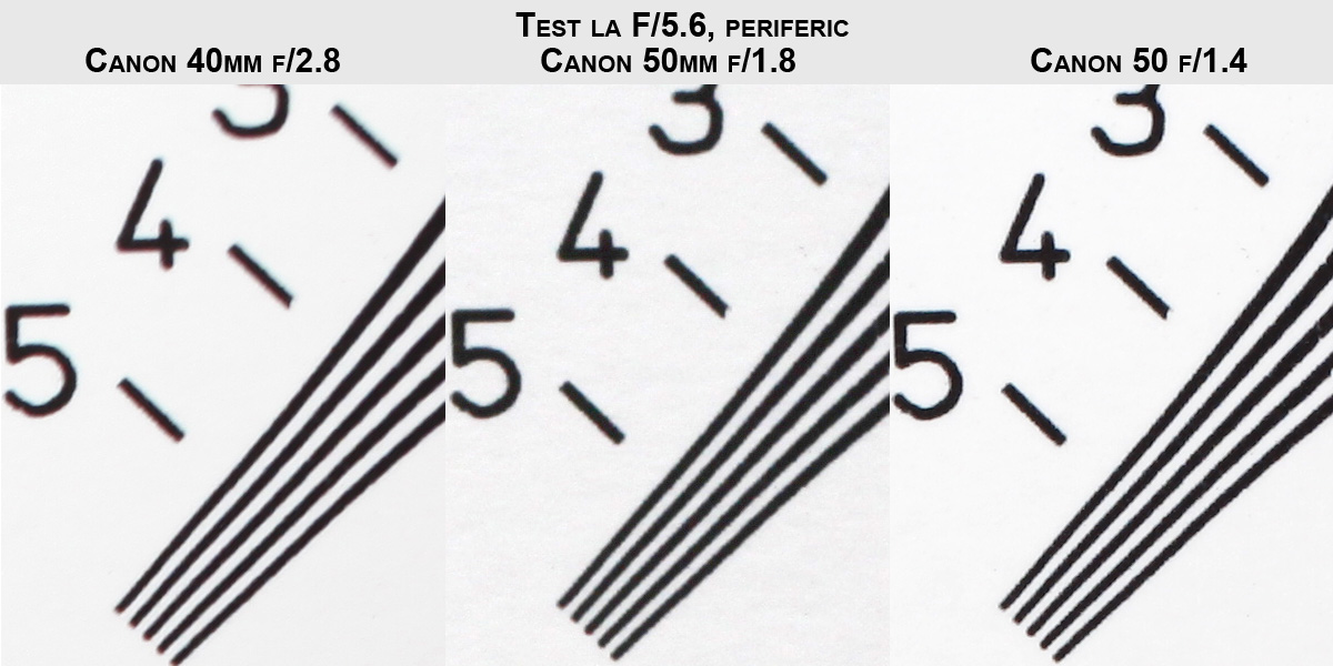 Comparatie la f/5.6 in zona periferica a imaginii