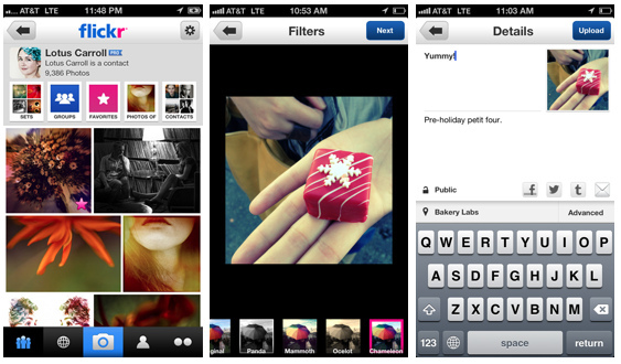 Aplicatia Flickr pentru iPhone / iOS