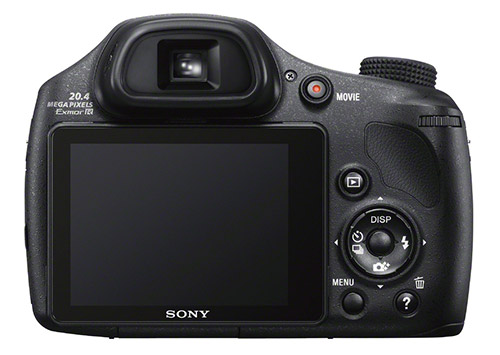 Sony HX300 si ecranul LCD de  3 inch