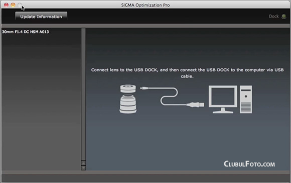 Sigma USB Dock: Conectarea